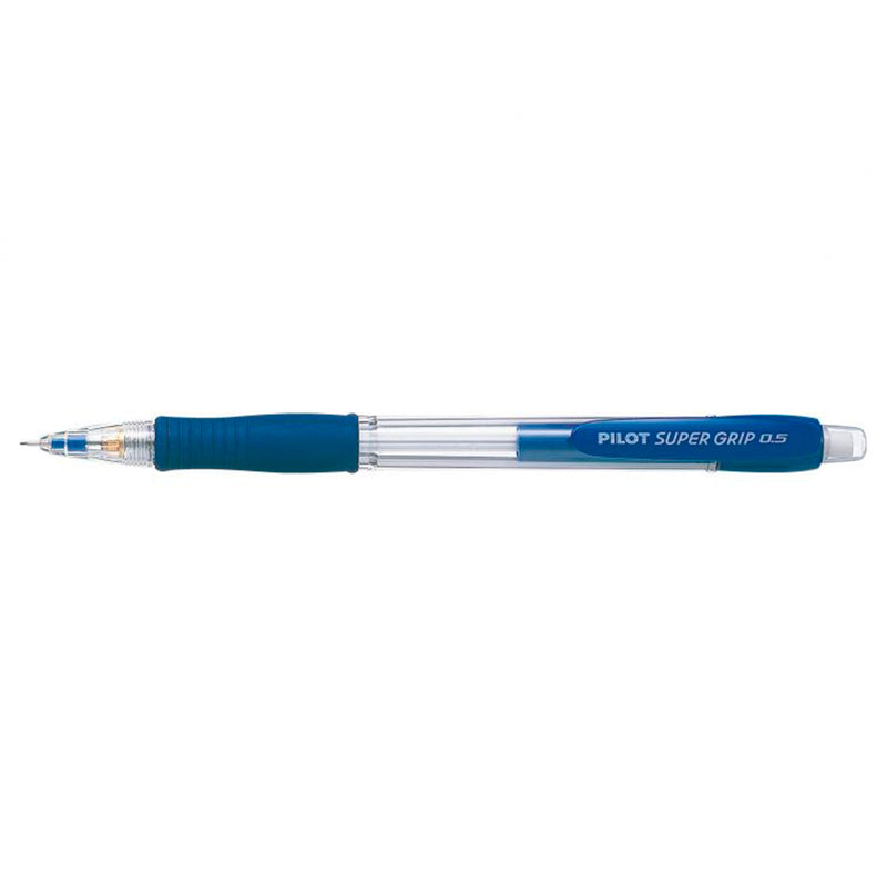 Pilot Portaminas SuperGrip H185 - Trazo 0.5mm - Mina HB - Cuerpo Azul (12 unidades)