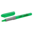 Bic Highlighter Grip Marcador Fluorescente - Tinta con Base de Agua - Punta Biselada - Trazo entre 1.60 y 3.30 mm - Color Verde (12 unidades)