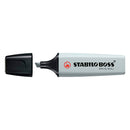 Stabilo Boss 70 Pastel Marcador Fluorescente - Trazo entre 2 y 5mm - Recargable - Tinta con Base de Agua - Color Gris Polvoriento (10 unidades)