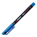 Stabilo OHPen Rotulador Permanente - Punta Superfina - Trazo de 0.4mm - Agarre Antideslizante - Tapon Ventilado - Color Azul (10 unidades)