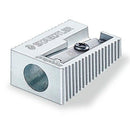 Staedtler Sacapuntas Metalico con Cuchilla de Metal - Angulo de Afilado de 23° - 1 Agujero (20 unidades)