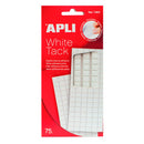 Apli Masilla Blanca Precortada 75g - Moldeable - Removible - Color Blanco