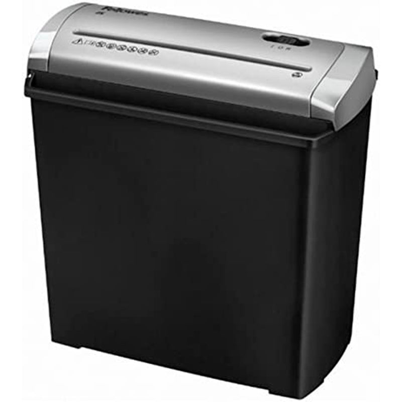 Fellowes Trito 2S Destructora de Papel Manual Corte en Tiras - Destruye hasta 5 Hojas - 11 Litros - Color Negro/Gris