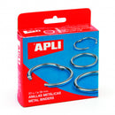 Apli Pack de 10 Anillas Metalicas Articuladas Ø46 mm