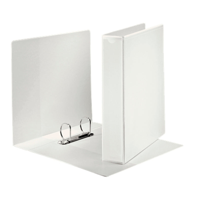 Esselte Canguro Plus Carpeta de Anillas - Formato A4 - Capacidad para 380 Hojas - 2 Anillas de 40mm - Color Blanco (10 unidades)