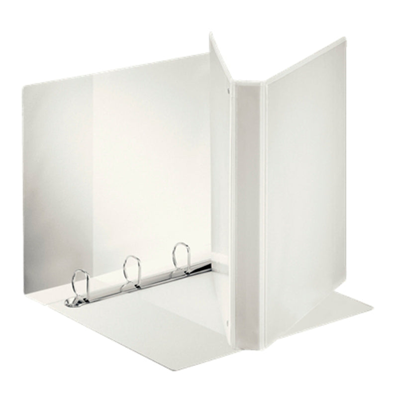Esselte Canguro Plus Carpeta de Anillas - Formato A4 - Capacidad para 230 Hojas - 4 Anillas de 25mm - Color Blanco (10 unidades)