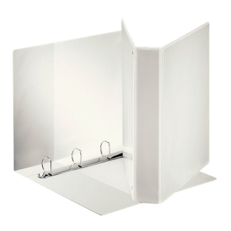 Esselte Canguro Plus Carpeta de Anillas - Formato A4 - Capacidad para 380 Hojas - 4 Anillas de 40mm - Color Blanco (10 unidades)