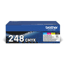 Brother TN248VAL Negro, Amarillo, Magenta y Cyan 4 Cartuchos de Toner Original - TN248VAL