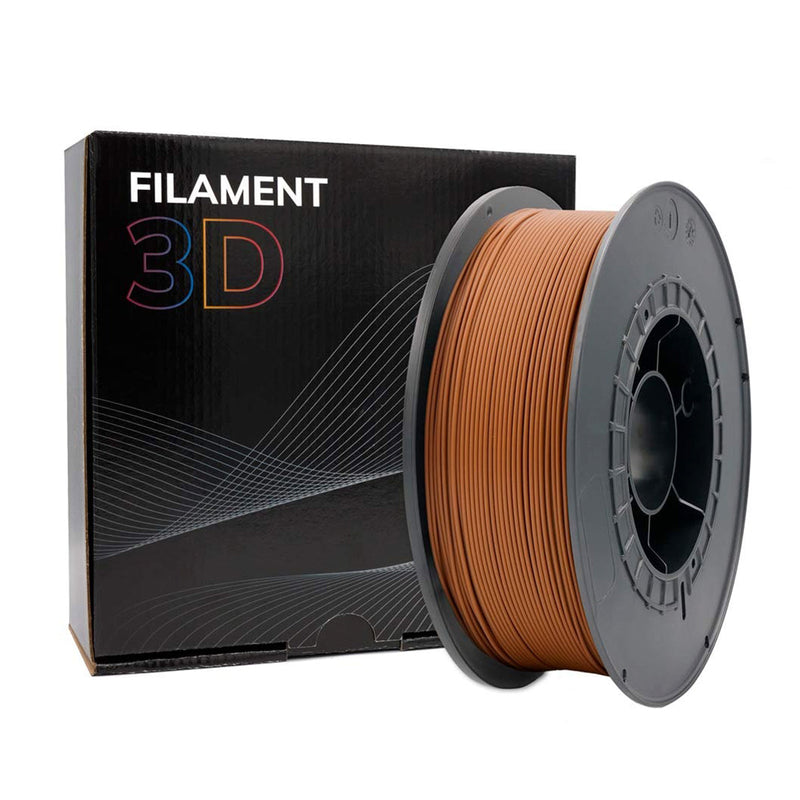 Filamento 3D PLA - Diametro 1.75mm - Bobina 1kg - Color Marron