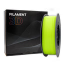 Filamento 3D PLA - Diametro 1.75mm - Bobina 1kg - Color Amarillo Fluorescente