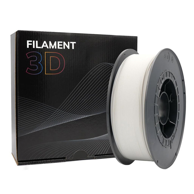 Filamento 3D PLA - Diametro 1.75mm - Bobina 1kg - Color Blanco