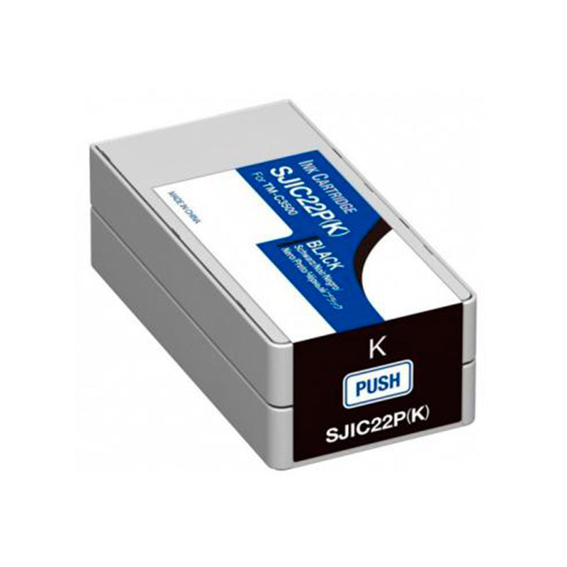 Epson SJIC22P Negro Cartucho de Tinta Pigmentada Generico - Reemplaza C33S020601/SJIC22P(K)