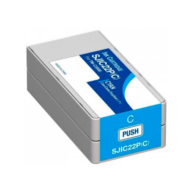 Epson SJIC22P Cyan Cartucho de Tinta Pigmentada Generico - Reemplaza C33S020602/SJIC22P(C)