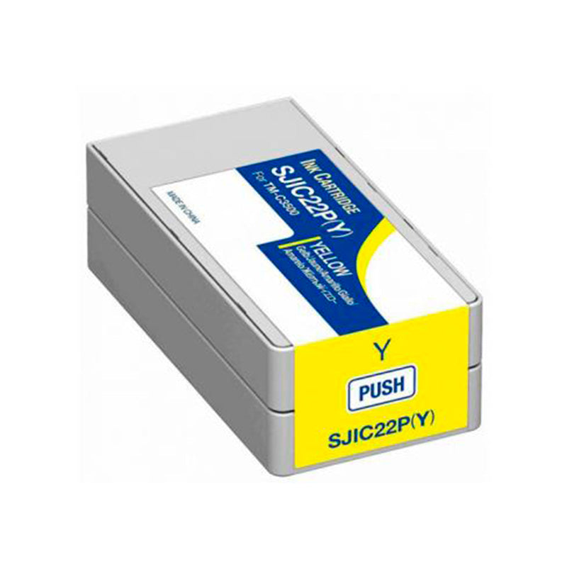 Epson SJIC22P Amarillo Cartucho de Tinta Pigmentada Generico - Reemplaza C33S020604/SJIC22P(Y)