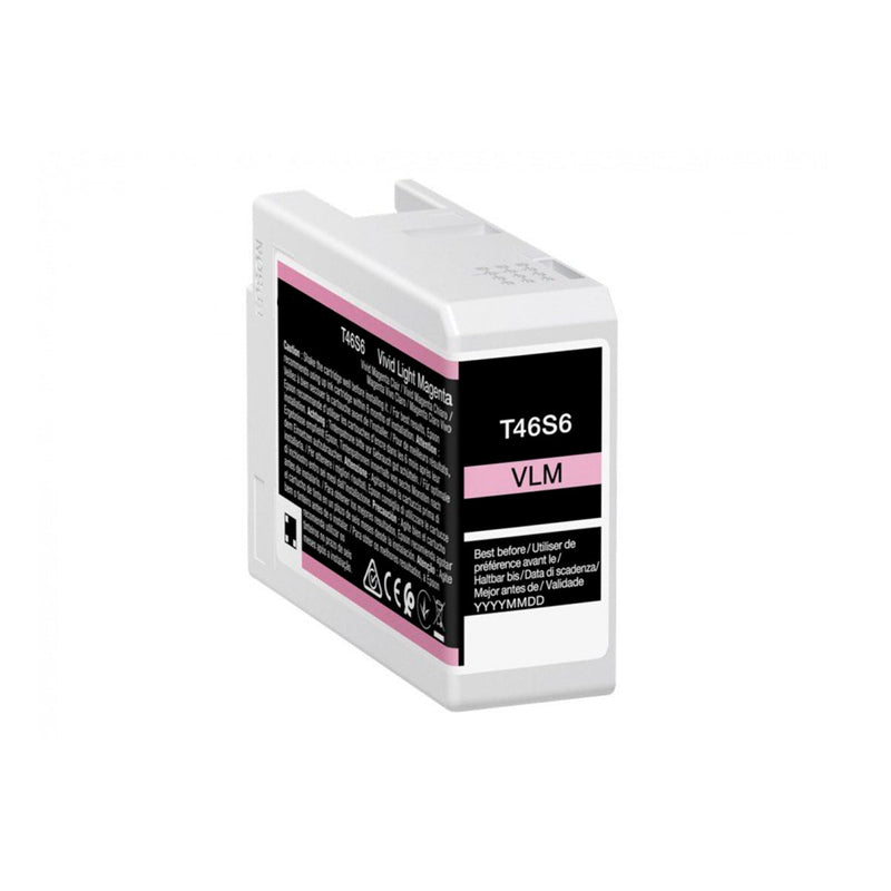 Epson T46S6 Magenta Light Vivido Cartucho de Tinta Pigmentada Generico - Reemplaza C13T46S600