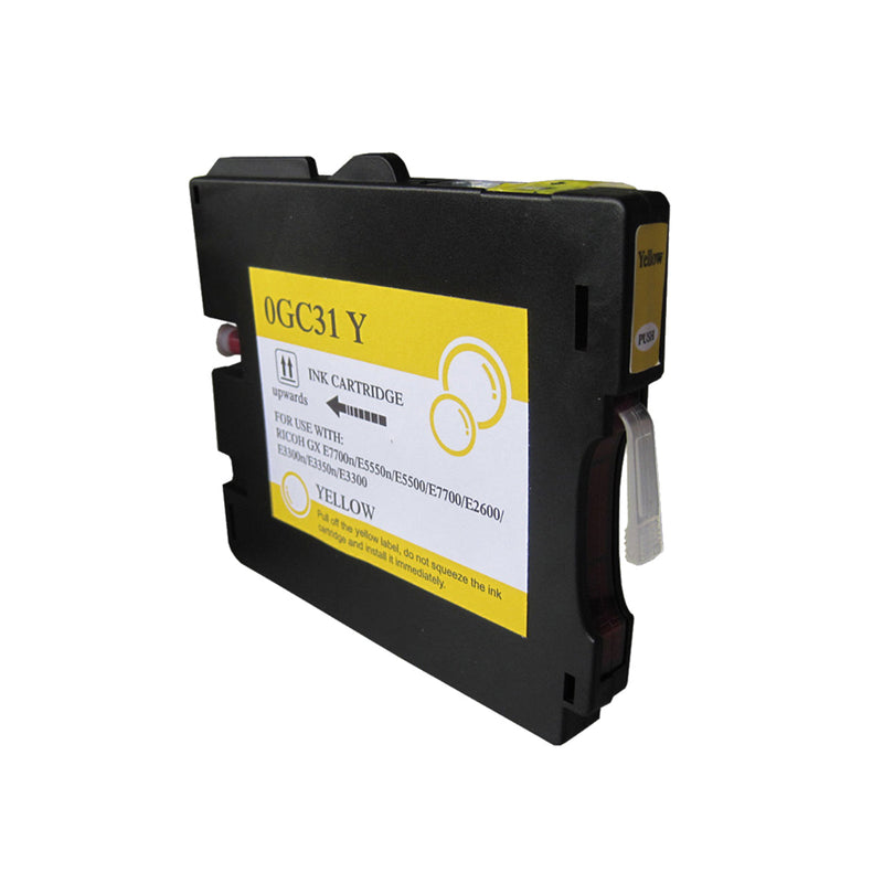 Ricoh GC31Y Amarillo Cartucho de Tinta Pigmentada Generico - Reemplaza 405691/405704