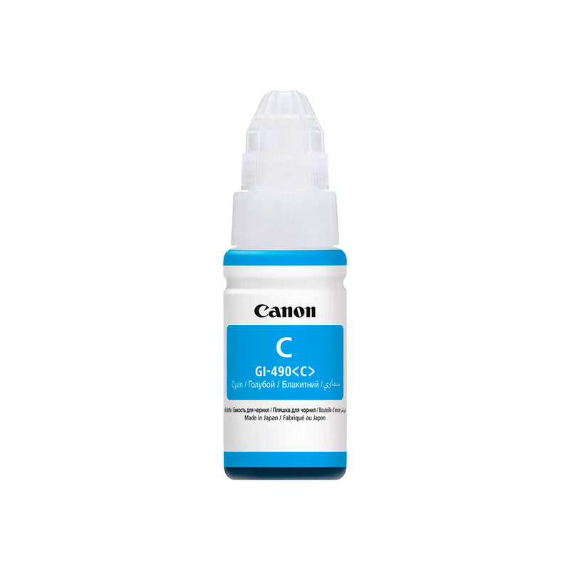 Canon GI490 Cyan Botella de Tinta Original - GI490C/0664C001